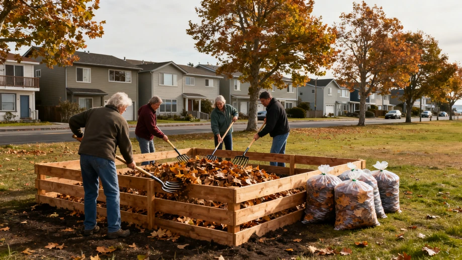 Have you ever guessed that regular community leaf composting can cut 30 percent of a small town’s annual carbon emissions
